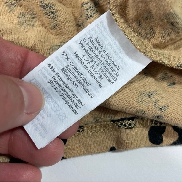 J Crew Slub Twist Front Tank Top Leopard Print Size XXS - Picture 3 of 7